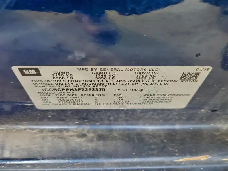 2015 CHEVROLET SILVERADO C1500  