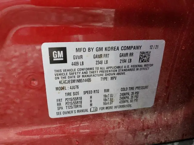 2022 BUICK ENCORE PREFERRED  