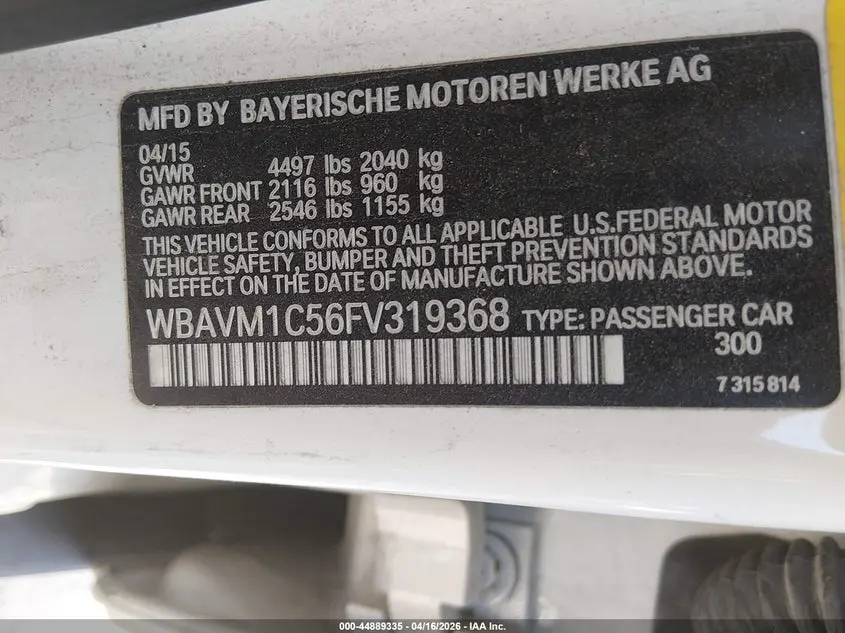 2015 BMW X1 SDRIVE28I