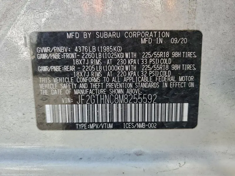 2021 SUBARU CROSSTREK LIMITED  