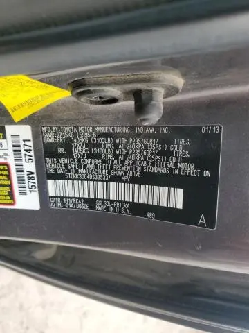 2013 TOYOTA SIENNA LE