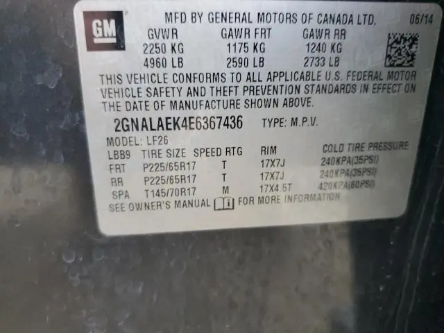 2014 CHEVROLET EQUINOX LS  