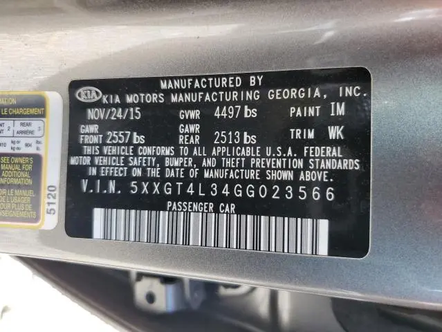 2016 KIA OPTIMA LX  