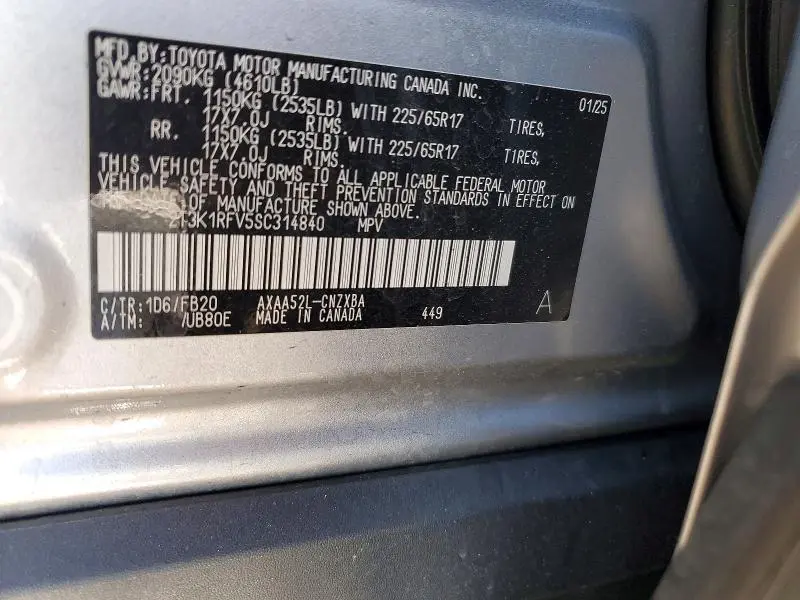 2025 TOYOTA RAV4 LE  