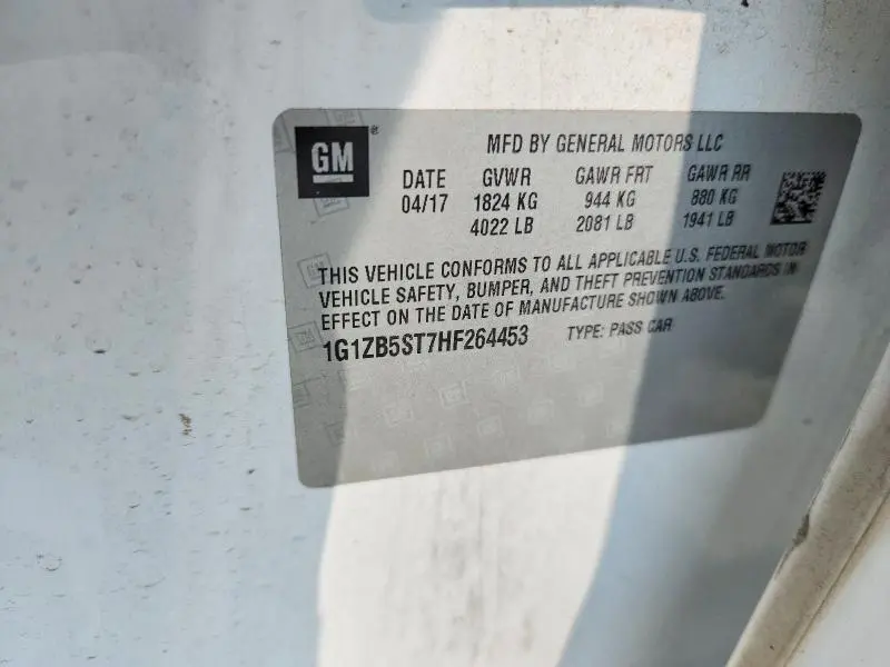 2017 CHEVROLET MALIBU LS  