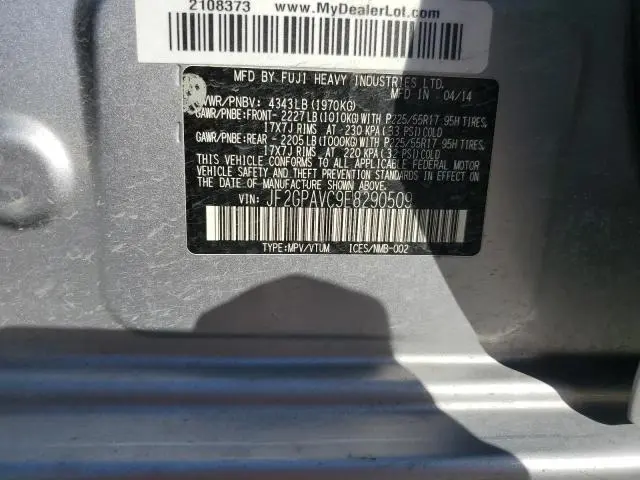 2014 SUBARU XV CROSSTREK 2.0 PREMIUM  