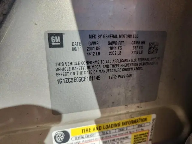 2012 CHEVROLET MALIBU 1LT  