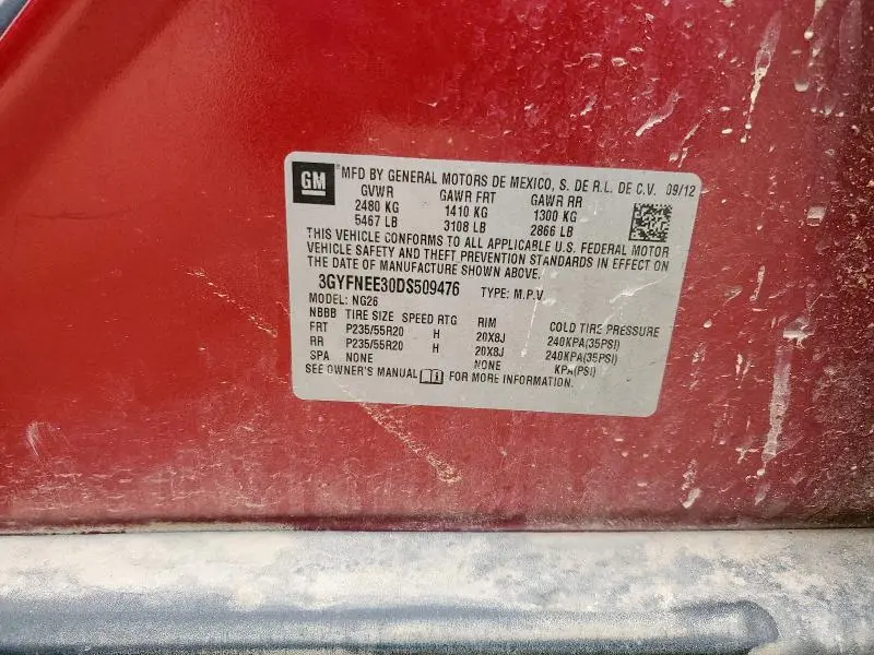 2013 CADILLAC SRX PREMIUM COLLECTION  