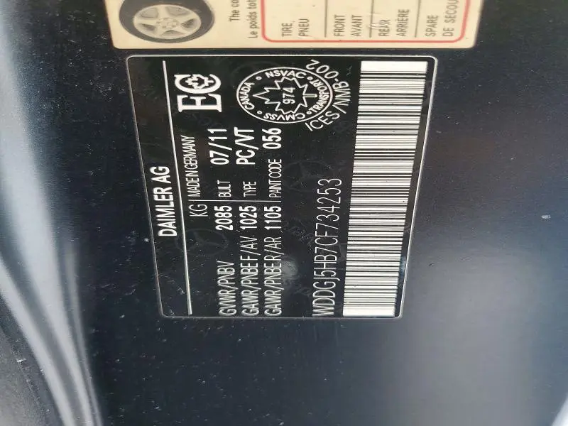 2012 MERCEDES-BENZ C 350  