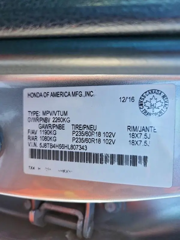 2017 ACURA RDX TECHNOLOGY  