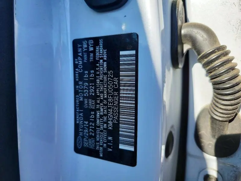 2015 HYUNDAI GENESIS 3.8L  