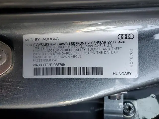 2015 AUDI A3 PREMIUM  