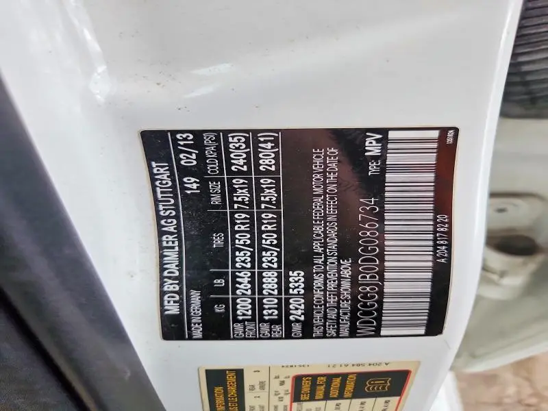 2013 MERCEDES-BENZ GLK 350 4MATIC  