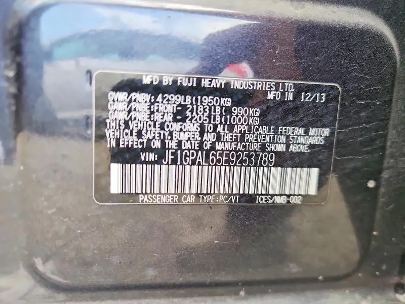 2014 SUBARU IMPREZA SPORT PREMIUM  