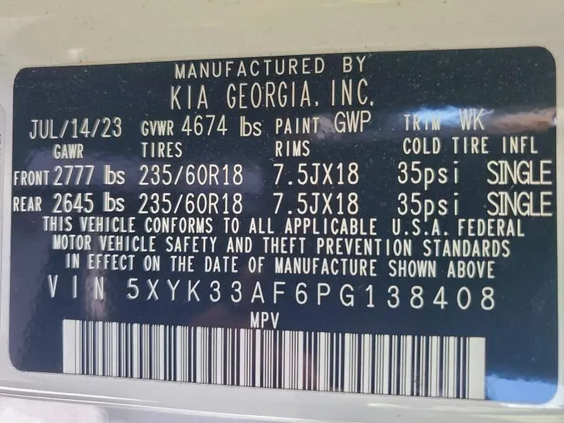 2023 KIA SPORTAGE EX  