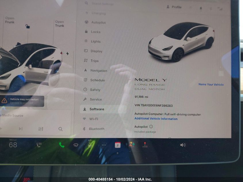 2022 TESLA MODEL Y LONG RANGE DUAL MOTOR ALL-WHEEL DRIVE