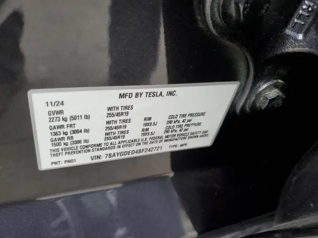 2025 TESLA MODEL Y 