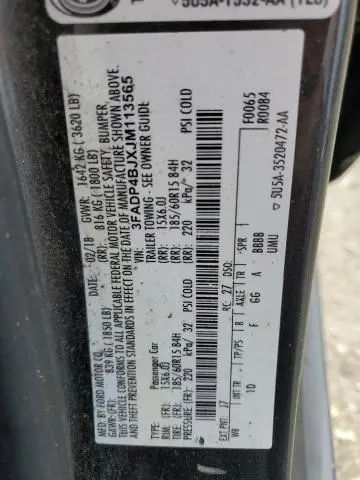 2018 FORD FIESTA SE  