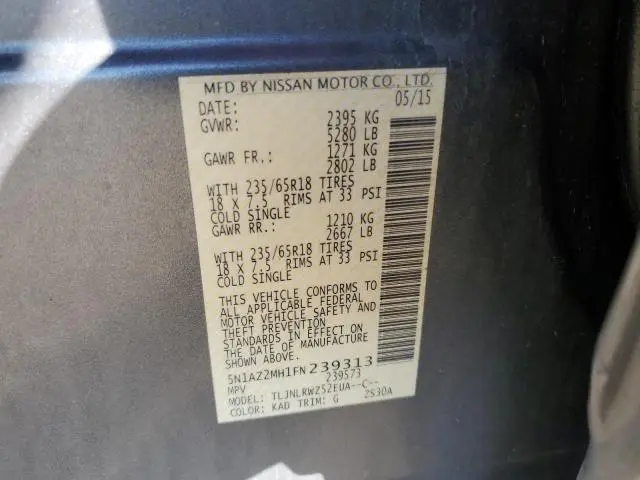 2015 NISSAN MURANO S  