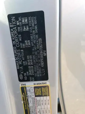 2017 KIA SPORTAGE SX  