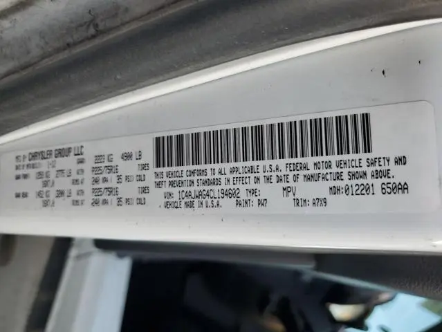 2012 JEEP WRANGLER SPORT  