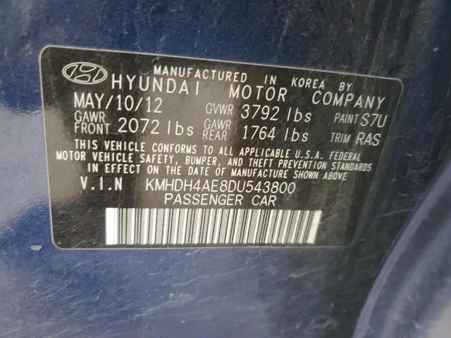 2013 HYUNDAI ELANTRA GLS  