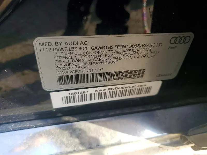 2013 AUDI A8 L QUATTRO  