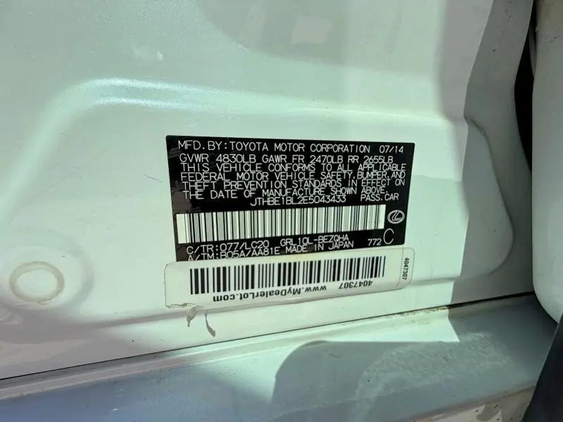 2014 LEXS GS 350 WHITE