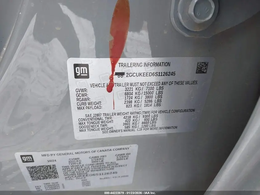 2025 CHEVROLET SILVERADO 1500 4WD  SHORT BED RST