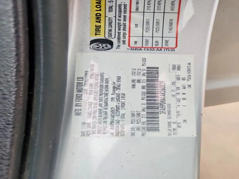 2010 FORD FUSION SE  