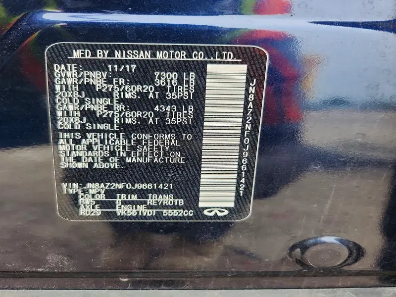 2018 INFINITI QX80 BASE  