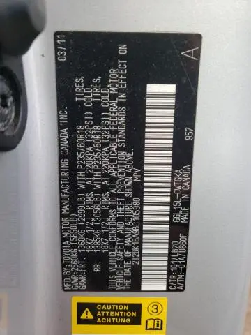 2011 LEXUS RX 350  