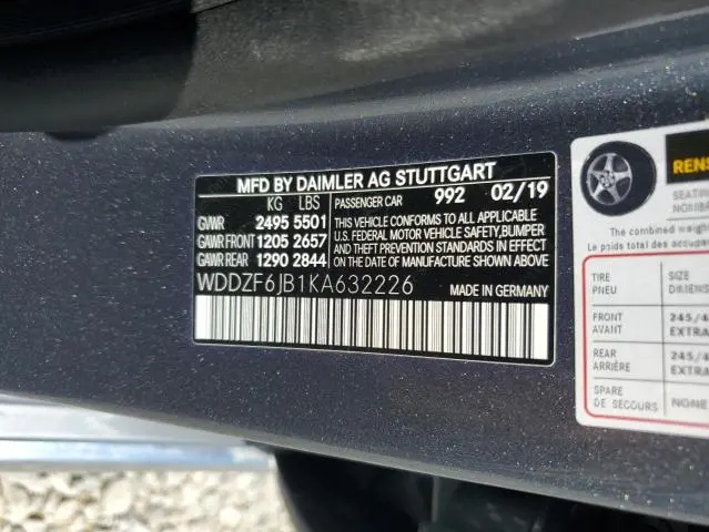 2019 MERCEDES-BENZ E 450 4MATIC  