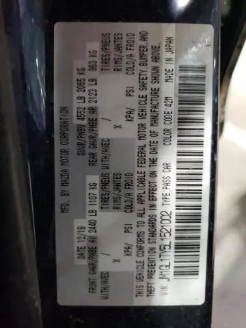 2020 MAZDA 6 GRAND TOURING  