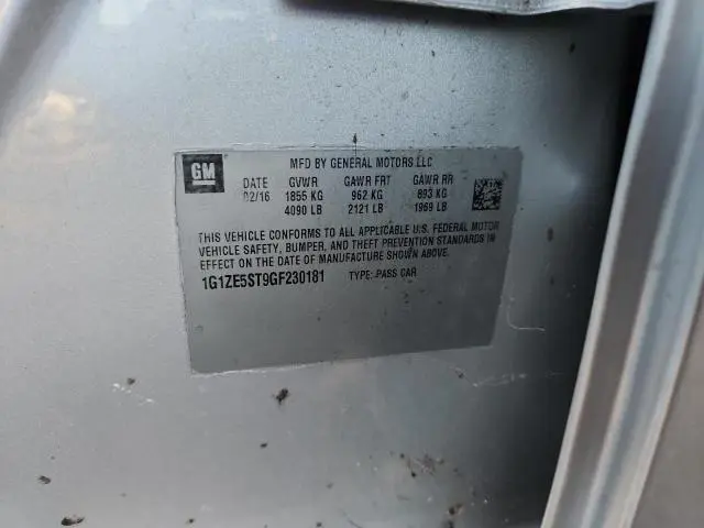 2016 CHEVROLET MALIBU LT  