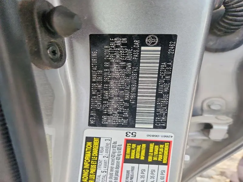 2018 TOYOTA CAMRY XSE  