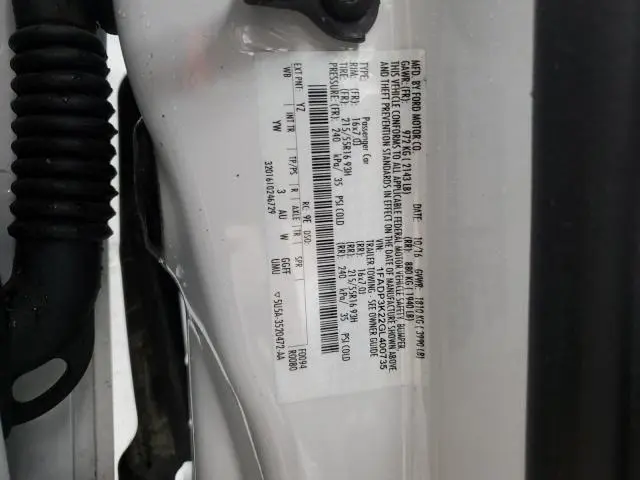 2016 FORD FOCUS SE  