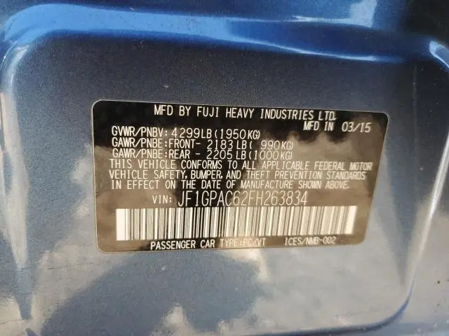 2015 SUBARU IMPREZA PREMIUM  