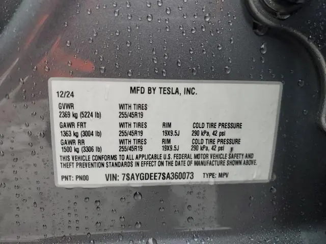 2025 TESLA MODEL Y   