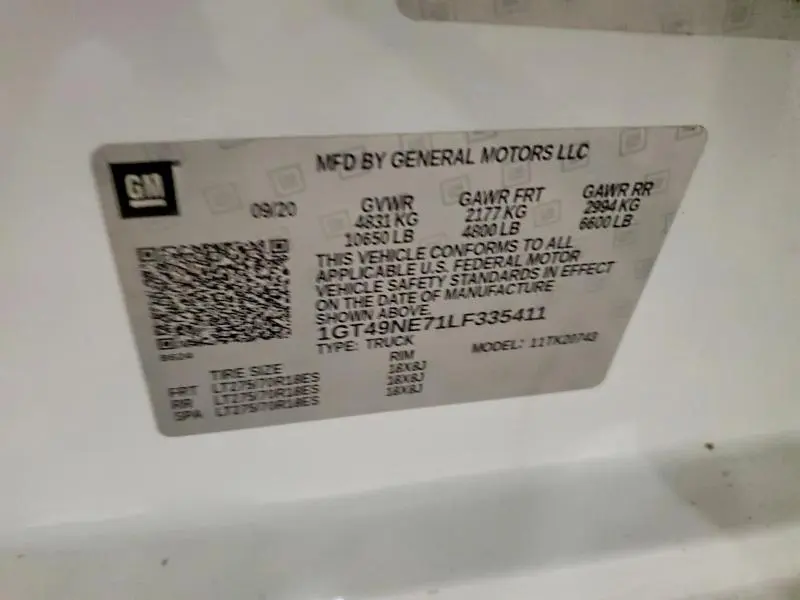 2020 GMC SIERRA K2500 SLT  