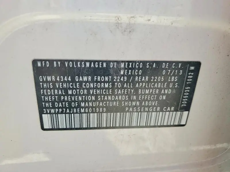 2014 VOLKSWAGEN JETTA S  