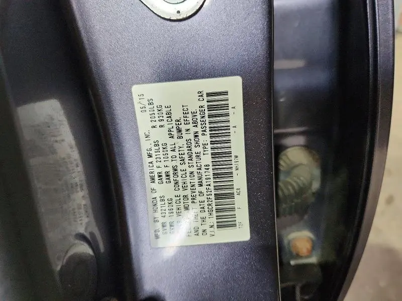 2015 HONDA ACCORD SPORT  