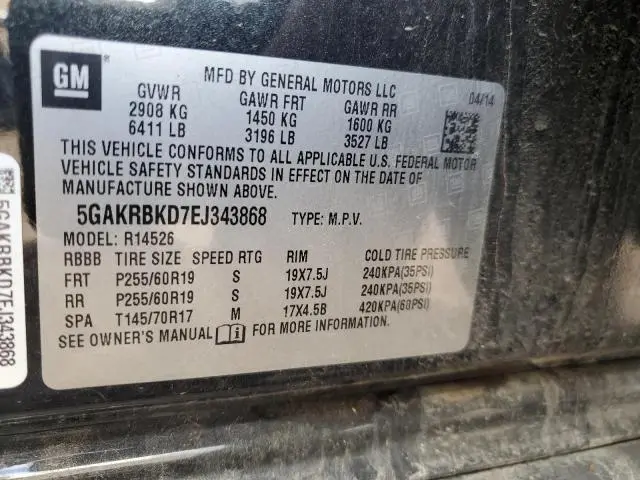 2014 BUICK ENCLAVE   