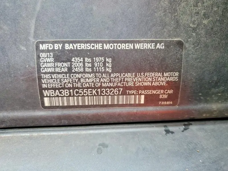 2014 BMW 320 I  