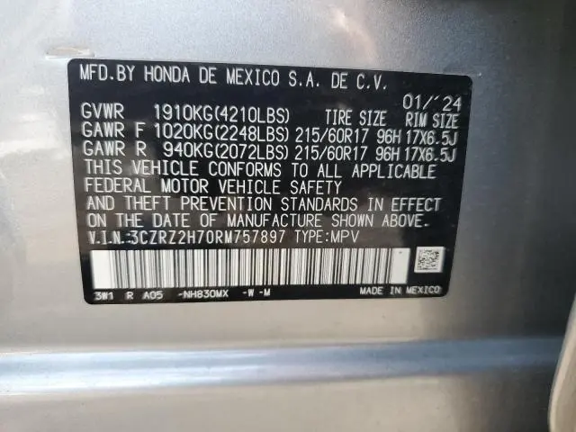 2024 HONDA HR-V EXL  