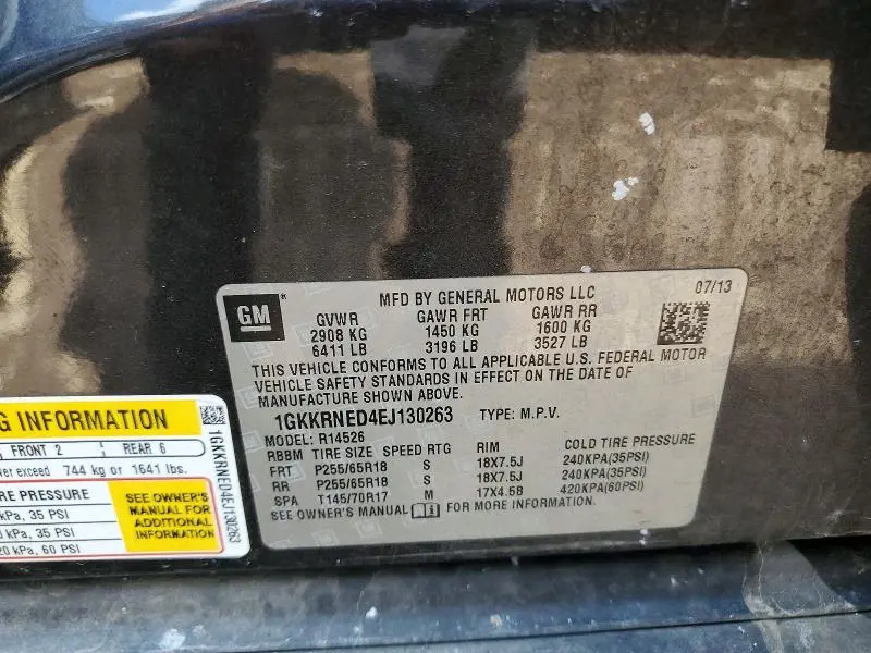 2014 GMC ACADIA SLE  