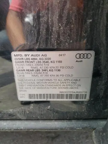 2018 AUDI Q3 PREMIUM  