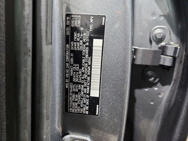 2019 VOLVO XC90 T6 INSCRIPTION  