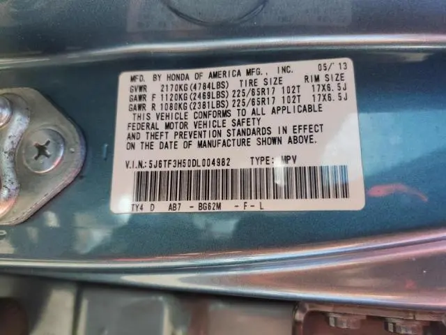 2013 HONDA CROSSTOUR EXL  