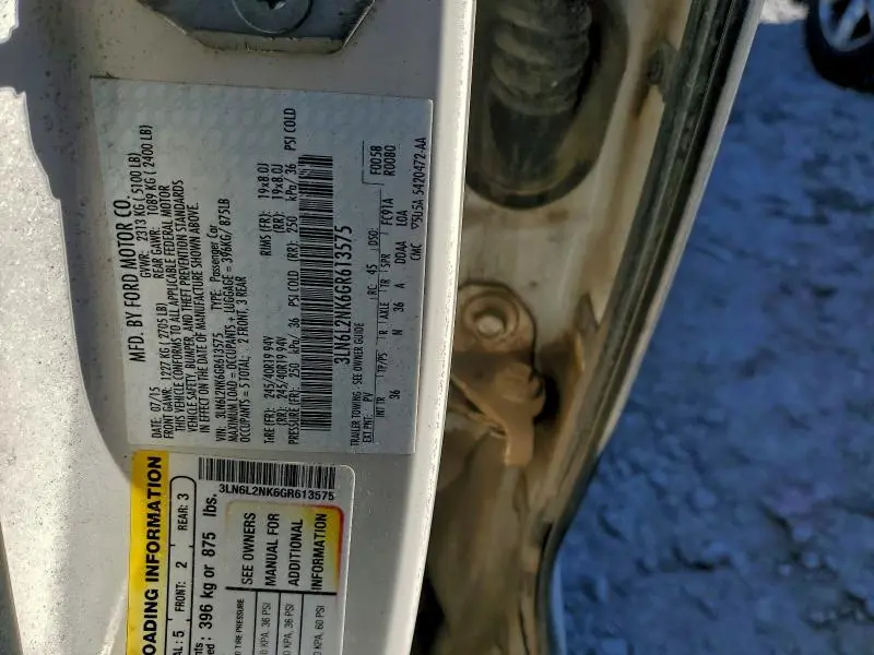 2016 LINCOLN MKZ BLACK LABEL  